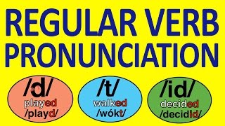 REGULAR VERBS PRONUNCIATION 23 06 2013 [upl. by Jackie]