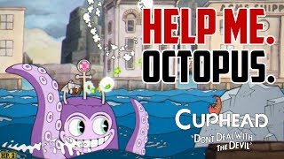 Cuphead  How to Get Past Octopus in Perilous Piers Ocean Stage [upl. by Schrick916]