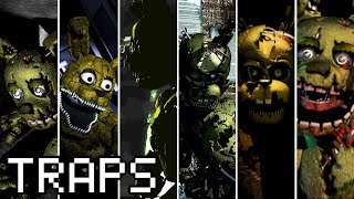 Evolution of Springtrap in FNAF 20152018 [upl. by Anivid]