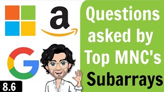 86 Subarrays  Challenges  Questions asked by Top MNCs  C Placement Course [upl. by Reivaz160]