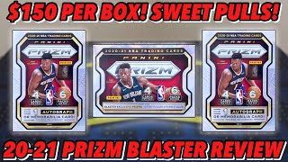 SWEET PULLS 150 PER BOX  202021 Panini Prizm Basketball Retail Blaster Box Review 3 Boxes [upl. by Loni]