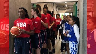 USA vs El Salvador basketball  Womens team [upl. by Akerahs572]