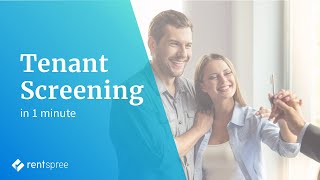 Start Screening Tenants on RentSpree in 1 Minute  Quick Start Guide [upl. by Hillier]