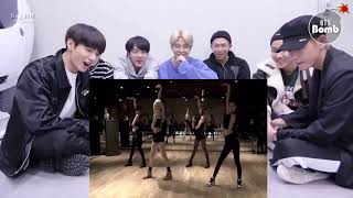 BTS reaction BLACKPINK Choreography DANCE PRACTICE [upl. by Notlehs]