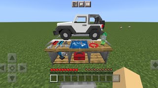 Making a Realistic Car in Minecraft PE Dynamic Car Creator MOD [upl. by Mailli635]