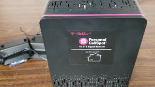 Tmobile Personal CellSpot 4G LTE Signal Booster unpack plug in and setup [upl. by Yla]