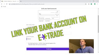 How to add an external bank account on ETrade  2021 [upl. by Ingrid]