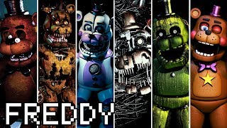 Evolution of Freddy in FNAF 20142018 [upl. by Yecats761]