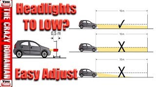 How to Adjust Align and Aim Headlights quotPERFECTLYquot [upl. by Garlanda769]