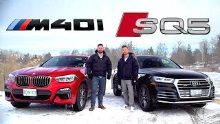 2019 BMW X4 M40i vs Audi SQ5  Performance SUV FaceOff [upl. by Ocnarfnaig]