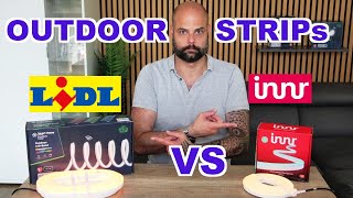 Lidl Livarno Home 5m ZigBee Outdoor LED Strip im Test und Vergleich gegen den INNR 2m Outdoor Strip [upl. by Alejandrina]