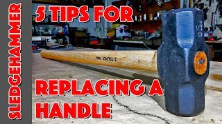 How To Replace A Sledgehammer Or Maul Handle 5 Tips [upl. by Llemor]