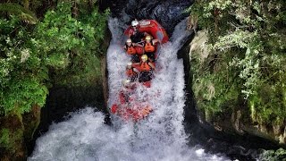 Worlds Highest Commercially Rafted Waterfall  Play On in New Zealand in 4K  DEVINSUPERTRAMP [upl. by Moorefield]