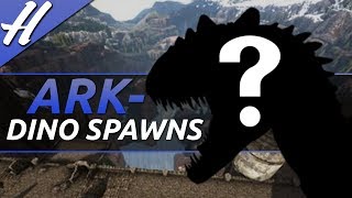 RAGNAROK DINO SPAWN LOCATIONS  ARK SURVIVAL EVOLVED [upl. by Octavia]