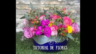 Como hacer un centro de mesa floral [upl. by Bobbee]