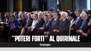 La Commissione Trilaterale a Romai membri incontrano Mattarella [upl. by Akcirred]