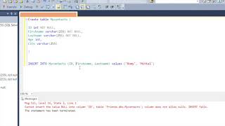 SQL Constraints  Lesson 5  Create or Add Constraints Primary Key Foreign Key Default etc [upl. by Erek]