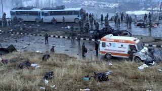 At least 40 Jawans killed in suicide attack on CRPF Convoy in JampK [upl. by Maye]