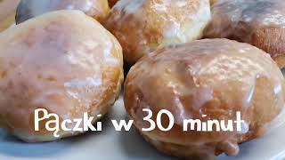 SZYBKIE PĄCZKI STARY PRZEPIS  MIESZASZ I SMAŻYSZ😊 Donuts without eggs and milk [upl. by Alyehc]