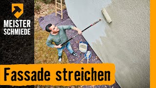 Fassade streichen  HORNBACH Meisterschmiede [upl. by Aerdnod631]