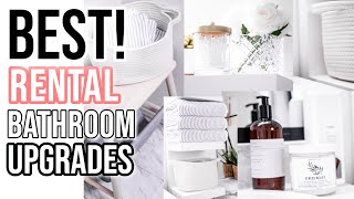 BEST 10 RenterFriendly LUXE Bathroom Upgrades  Stuff Nobody told you [upl. by Yoc70]