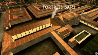 Animation of ancient Roman Fort in Caerleon Wales [upl. by Ellenrahc354]