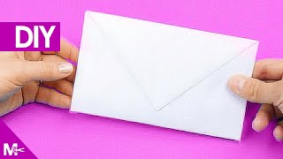 ► Como hacer un SOBRE CARTA de Papel en 5 MINUTOS 💌 [upl. by Elli703]