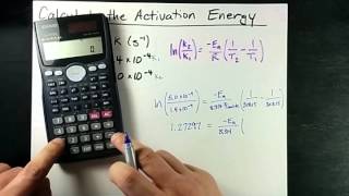 Calculate Activation Energy from Rate Constants and Temperatures Equation [upl. by Ramunni764]