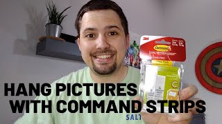 How To Hang Pictures with Command Strips [upl. by Revolc669]