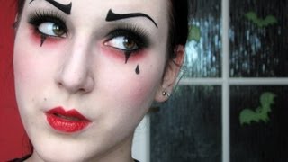 Pierrot the Clown MAKEUP TUTORIAL [upl. by Vern]