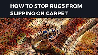 How To Stop Rugs from Slipping on Carpet [upl. by Amie72]