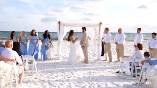 Destin Florida Beach Wedding  Dakota amp Payton Destination Wedding [upl. by Ardnnaed]