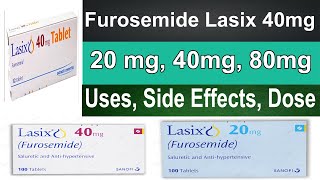 Furosemide  Lasix 40 mg  Pharmacology  Furosemide use for Dosage Side Effects Loop Diuretics [upl. by Ainehs220]