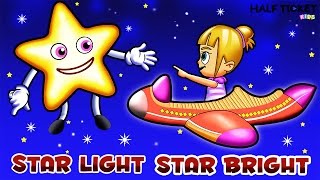 Star Light Star Bright  Nursery Rhymes Songs With Lyrics  Lullaby For Kids [upl. by Gnem]