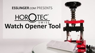 Horotec Watch Opener Tool Professional Watchmakers Back Remover [upl. by Anec781]