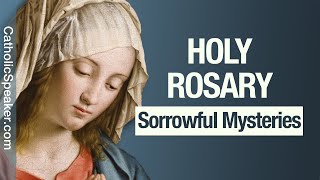 HOLY ROSARY  Sorrowful Mysteries Tuesday amp Friday Catholic [upl. by Barde]