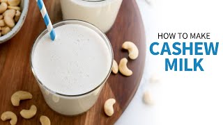 How to Make Cashew Milk No Straining [upl. by Nisay920]