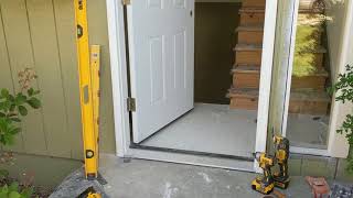 Jeld Wen Front Door Installation  Really crappy products and craftsmanship PART 1 [upl. by Waldner]