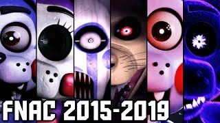 Evolution of FNAC Jumpscares 20152019 [upl. by Nyhagen]