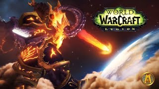 Sargeras Impales Azeroth Sword Cinematic  Illidans Sacrifice Argus Ending WoW LegionWar Within [upl. by Wun]