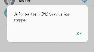 How to fix ims service has stopped samsung j2 j3 j5 j6 j7 [upl. by Brandon]