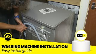 How to Install a Washing Machine Easy Guide [upl. by Kerad]