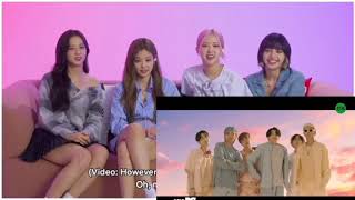 BLACKPINK Reaction ON BTS Dynamite official MV [upl. by Rediah]