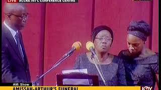 Tribute By Wife Of AmissahArthur  AM Show on JoyNews 27718 [upl. by Townsend]