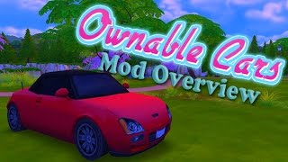 Ownable Cars In the Sims 4  Mod Overview [upl. by Suilenroc]