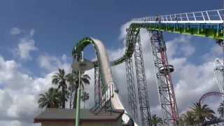 Perilous Plunge water ride at Knotts Berry Farm  HDThrillSeeker [upl. by Candless639]