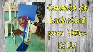 Canasta de basketball para Niños DIY [upl. by Urbas]