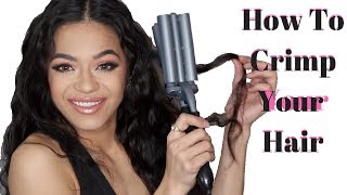 How To Crimp Your Hair Tutorial [upl. by Riess]