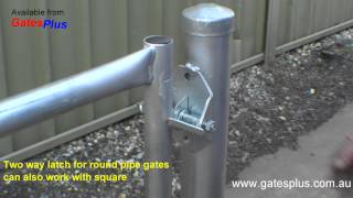 Gate Latch 2 way for round pipe and square [upl. by Mychal82]