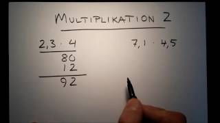 Multiplikation 2  decimaltal [upl. by Adlog]